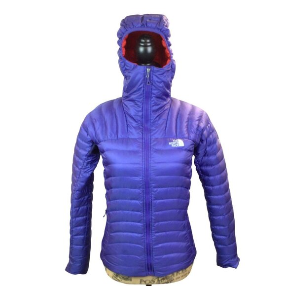 North Face Summit Series Jacket Women XS Purple 800 Pro Down Hooded Pertex Quant - Picture 1 of 16